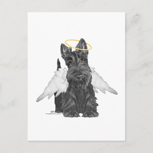 Carte Postale Little Scottie Angel (Devant)