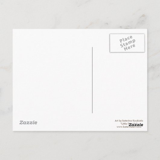 Carte postale Little Sirenita Mermaid Shell (Dos)