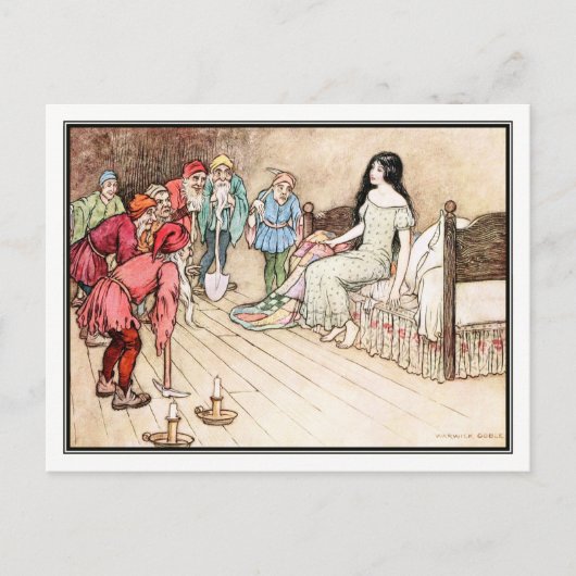 Carte Postale Little Snowdrop par Warwick Goble (Devant)