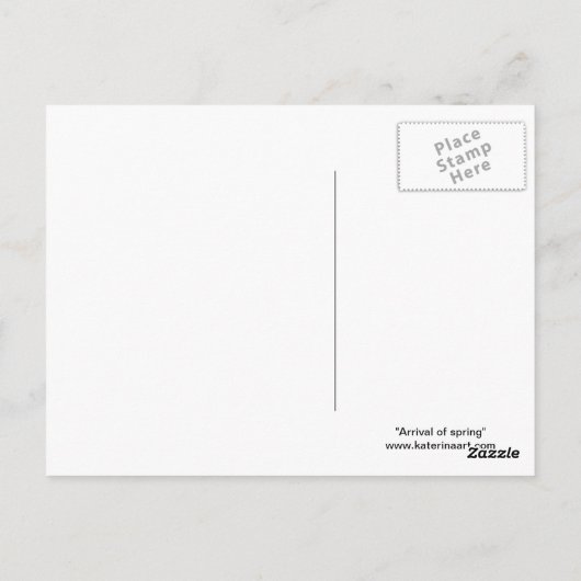 Carte postale Little Spring Fairy Rose (Dos)