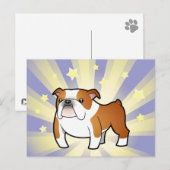 Carte Postale Little Star Bulldog (Devant / Derrière)