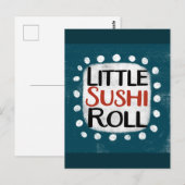 Carte postale Little Sushi Roll (Devant / Derrière)