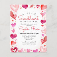 Little Sweetheart Février baby shower pour fille