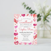 Carte Postale Little Sweetheart Février fête d'anniversaire pour (Debout devant)