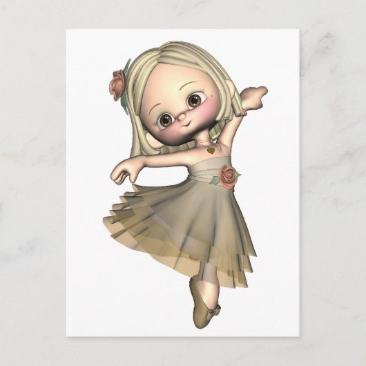 Carte Postale Little Toon Ballerina (Devant)