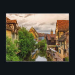 Carte Postale Little Venice, petite Venise, en Colmar, France<br><div class="desc">Célèbres maisons traditionnelles à colombages colorés dans Petite Venise,  Petite Venise et tour de l'église,  Colmar,  Alsace,  France</div>