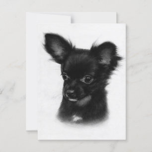 Carte Postale Little Wonder - Peint à la main Chihuahua Art
