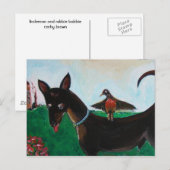 Carte Postale Littleman et Robbie Bobbie (Devant / Derrière)
