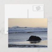 Carte Postale littoral à l'aube (Devant / Derrière)