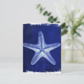 Carte Postale littoral chic plage rustique nautique étoile de me (Debout devant)