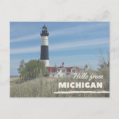 Carte Postale Littoral du phare Michigan (Devant)