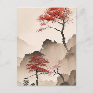 Carte Postale Littoral minimaliste japonais