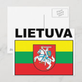 Carte Postale Lituanie (Devant / Derrière)