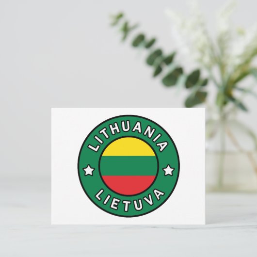 Carte Postale Lituanie Lietuva (Debout devant)