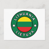 Carte Postale Lituanie Lietuva (Devant)