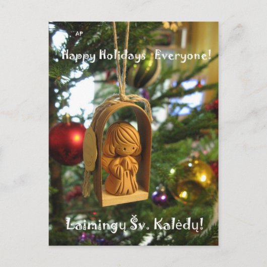 Carte postale lituanienne Holiday Angel (Devant)