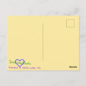 Carte postale LIVE FREE RAINBOW (Dos)