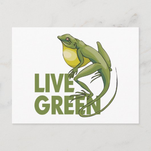 Carte Postale Live Green (Devant)