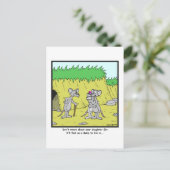 Carte Postale Live in a Dump : Caricature de Rat (Debout devant)