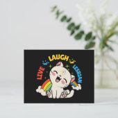 Carte Postale Live Lauder Drapeau Lesbien Rainbow Pride Mois Ki (Debout devant)