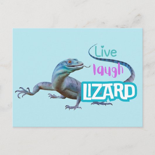 Carte Postale Live Laugh Lizard (Devant)