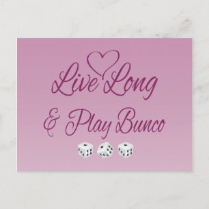 Carte Postale Live Long and Play Bunco