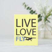 Carte Postale Live Love Fly (Debout devant)