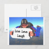 Carte Postale Live Love Laugh (Devant / Derrière)