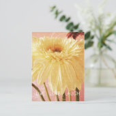 Carte Postale Live Love Laugh Gerbera Flower Grunge (Debout devant)