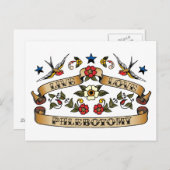 Carte Postale Live Love Phlebotomie (Devant / Derrière)