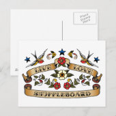 Carte Postale Live Love Shuffleboard (Devant / Derrière)