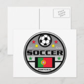 Carte Postale Live Love Soccer Portugal (Devant / Derrière)