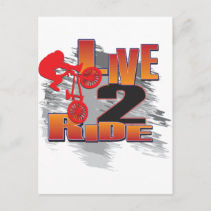 Carte Postale Live to Ride - Ride to Live