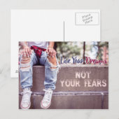 Carte postale Live Your Dreams (Devant / Derrière)
