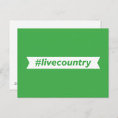 Carte Postale #LiveCountry (Devant / Derrière)