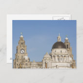 Carte Postale Liver Building, Liverpool, Angleterre (Devant / Derrière)