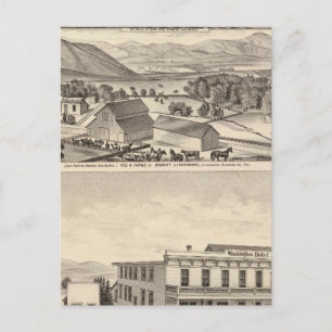 Carte Postale Livermore, Résidences Bardellini, fermes, hôtel