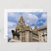 Carte Postale Liverpool - Bâtiment de foie (Devant / Derrière)