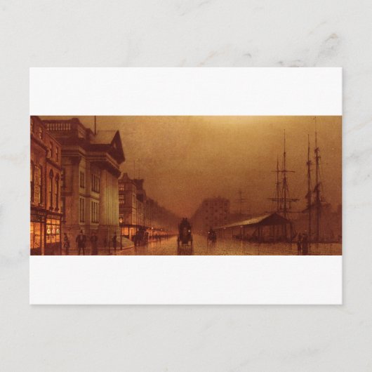 Carte Postale Liverpool Customs House par John Atkinson Grimshaw (Devant)