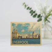 Carte Postale Liverpool Postcard Vintage Travel (Debout devant)