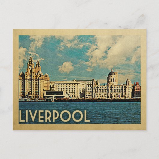 Carte Postale Liverpool Postcard Vintage Travel (Devant)