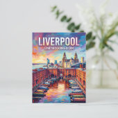 Carte Postale Liverpool Royaume-Uni (Debout devant)