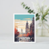 Carte Postale Liverpool Royaume-Uni célèbres lieux de voyage (Debout devant)
