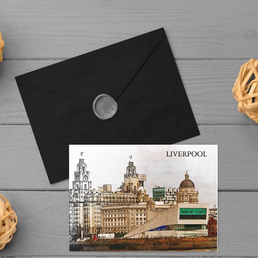 Carte Postale Liverpool Royaume-Uni City View