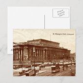 Carte Postale Liverpool, St George's Hall (Devant / Derrière)