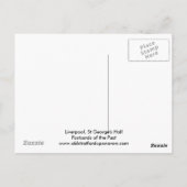 Carte Postale Liverpool, St George's Hall (Dos)