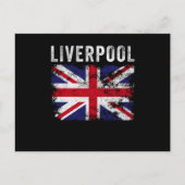 Carte Postale Liverpool UK Drapeau Angleterre Souvenir (Devant)