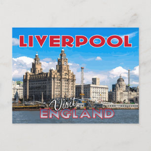 Carte Postale Liverpool, Visite Angleterre