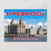 Carte Postale Liverpool, Visite Angleterre (Devant)