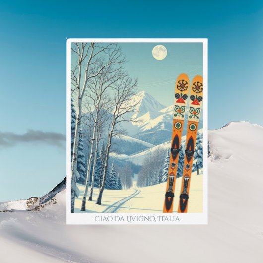 Carte postale Livigno Lombardia Italie